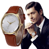 New Mens Watches 2017 Faux Leather Band Analog Alloy Quartz Wrist Watch Wristwatches For Men Clock Relogio Masculino Saat #523