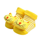 Wholesale Baby Socks Anti-Slip Cotton Newborn Infantil Baby Sock Cartoon Animal Slippers Boots Unisex Boy Girl Socks Rubber Sole