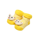 Wholesale Baby Socks Anti-Slip Cotton Newborn Infantil Baby Sock Cartoon Animal Slippers Boots Unisex Boy Girl Socks Rubber Sole
