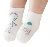 Newborn Baby Socks Cotton Boys Girl print Cute Toddler Anti-slip Socks Infant Kids Cartoon Socks as christmas gift