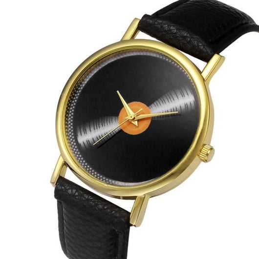 2016 New Fashion watches women Women Faux Leather Analog Quartz Wrist Watch  relojes mujer woman watch dames horloges #719