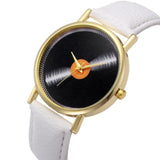 2016 New Fashion watches women Women Faux Leather Analog Quartz Wrist Watch  relojes mujer woman watch dames horloges #719