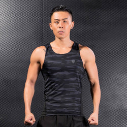 Man Workout Fitness Sports Gym Running Yoga Athletic Shirt Top Blouse Tank Vest